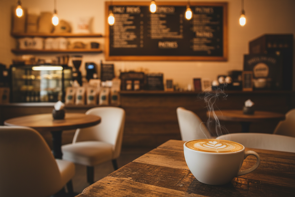 Blessings Cozy Coffee Shop Hero